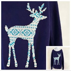 Girl’s Old Navy Reindeer Crewneck Sweater Size M/8
